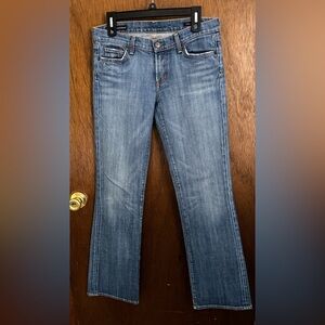 Citizens Of Humanity Blue Low Waist Kelly Boot Cut Jeans